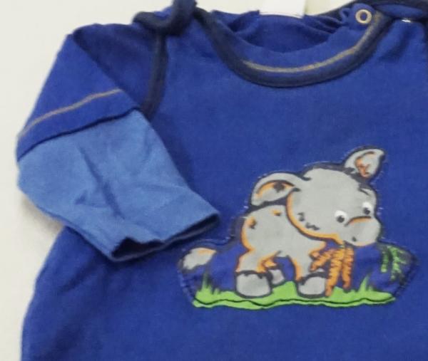 Langarmshirt von Pusblu mit Strampler von Liegelind Gr. 50 (2628)